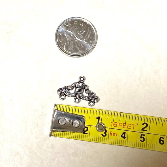 3/10$, 3 to 1 Silver Color Connector for Jewelry Making, DIY Projects - Picture 4 of 5
